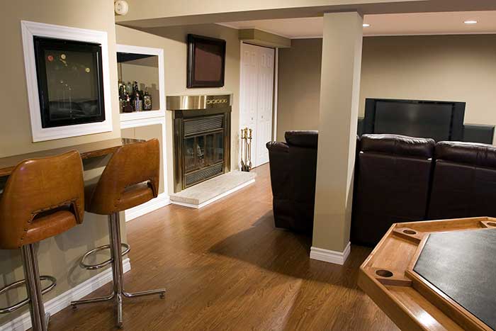 Finished basement