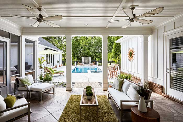 Covered patio
