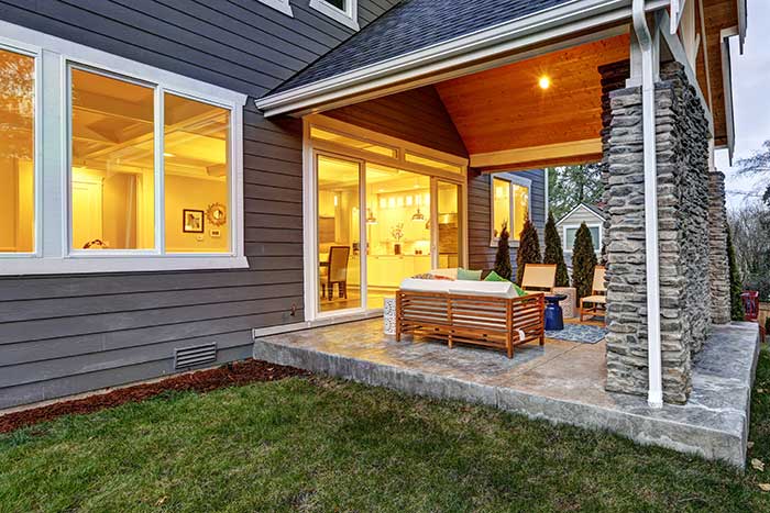 Covered patio
