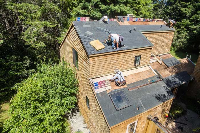 Men working on roof