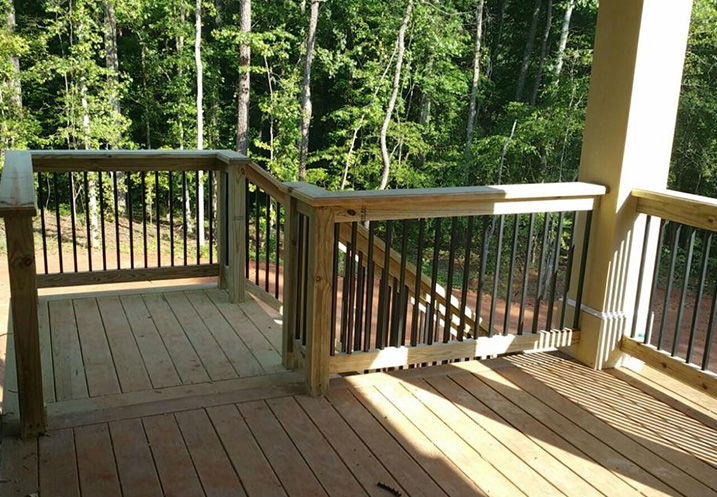 Wood deck